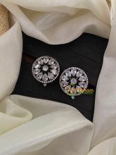 White American Diamond Stud-Round -G6647